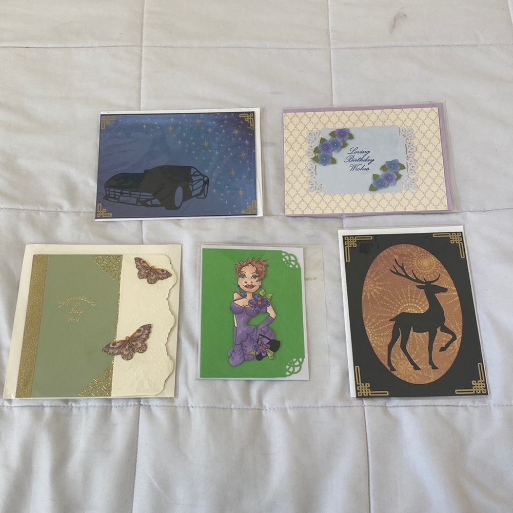 ♻️Homemade Card Bundle (5 Cards) (Set Two) Brand New♻️